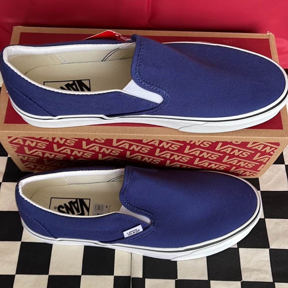 Vans Classic Slip On Twilight Blue/True White Men’s sneakers - Picture 3 of 16